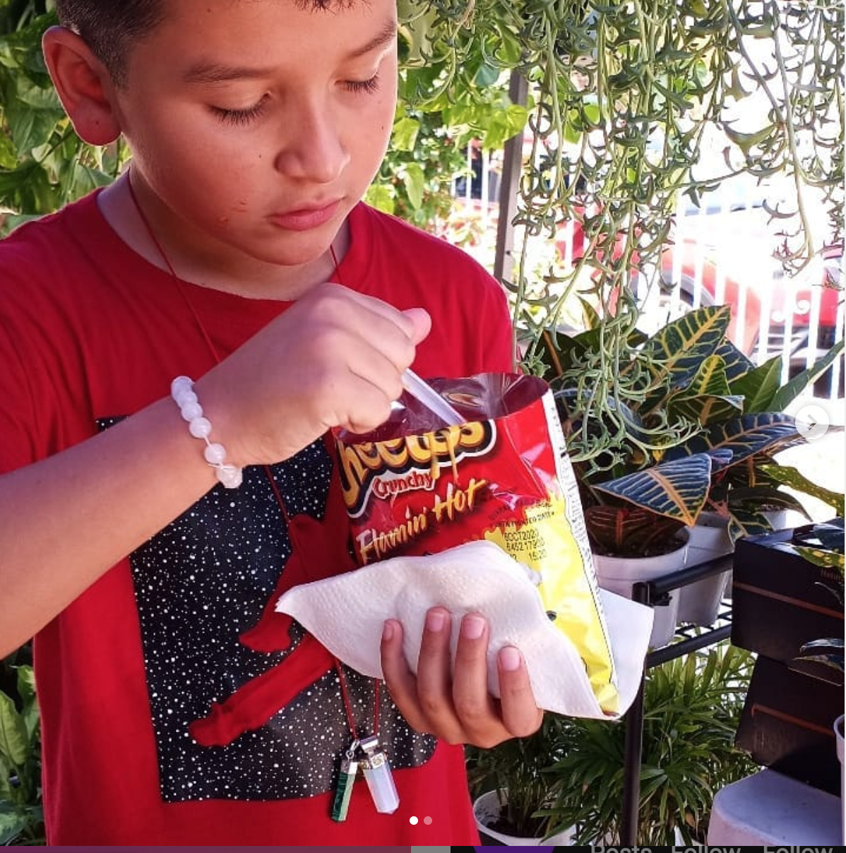 Aaron With Cheetos